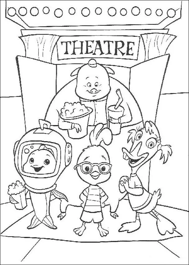 Chicken Little Coloring Picture 4