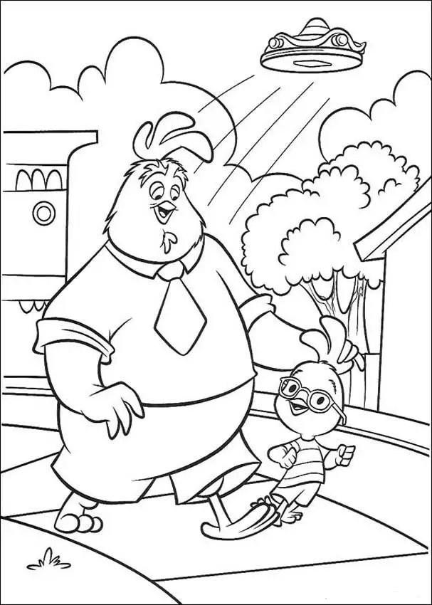 Chicken Little Coloring Picture 8