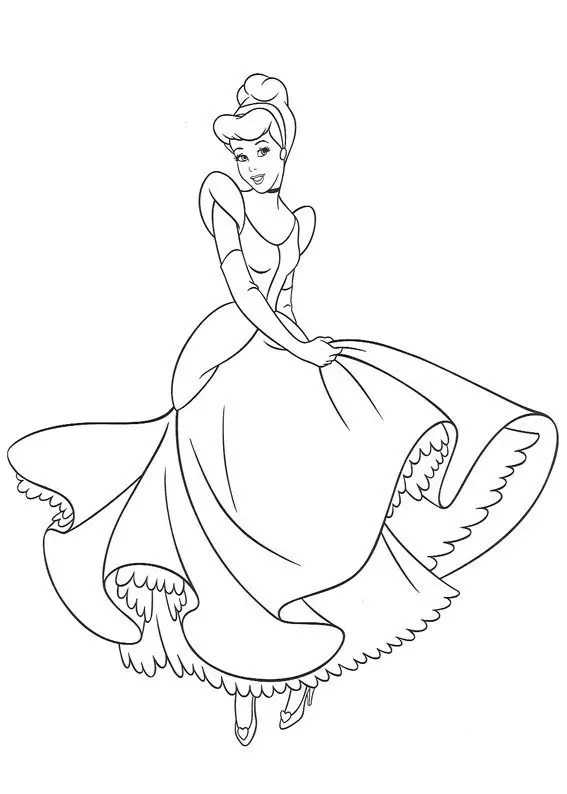Cinderella 2 Coloring Picture 1