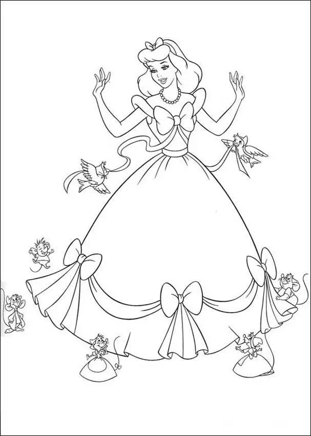 Cinderella 3 Coloring Picture 3