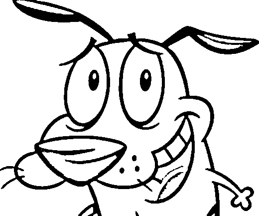Courage The Cowardly Dog Coloring Picture 2
