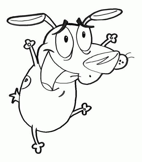 Courage The Cowardly Dog Coloring Picture 5