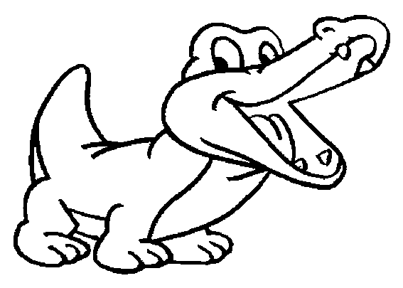 Crocodile Coloring Picture 10