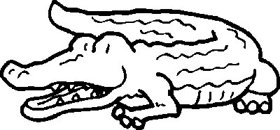 Crocodile Coloring Picture 11