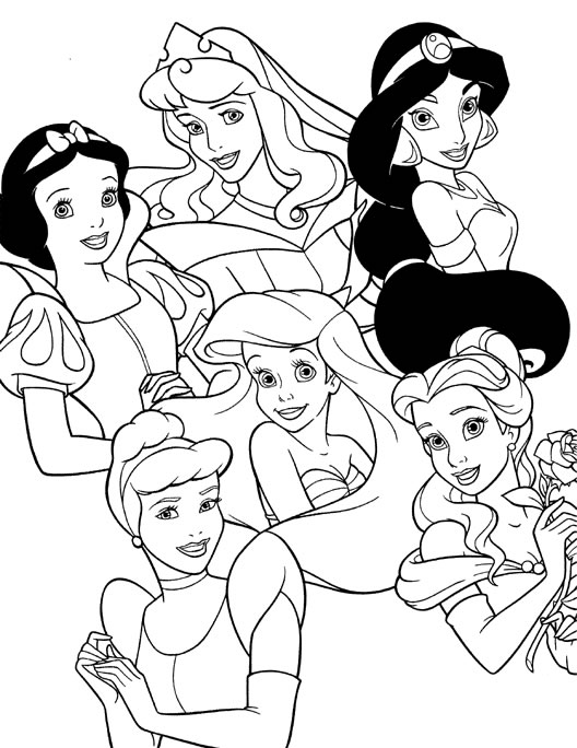 Disney Princess Coloring Picture 3