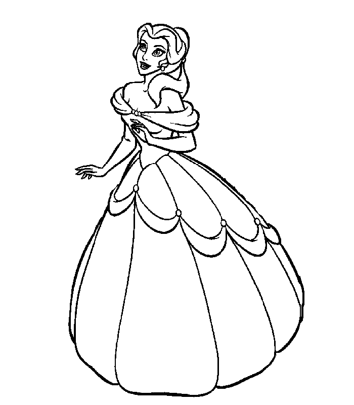 Disney Princess Coloring Picture 9