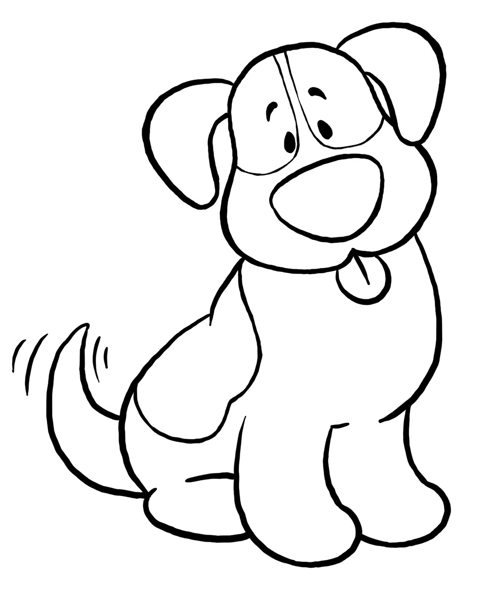 Dog Coloring Picture 1