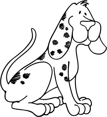 Dog Coloring Picture 11