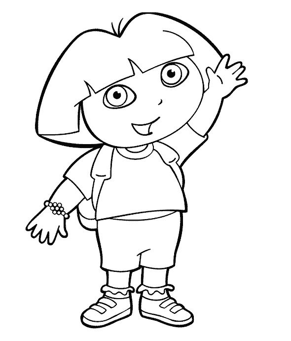 Dora The Explorer Coloring Picture 3