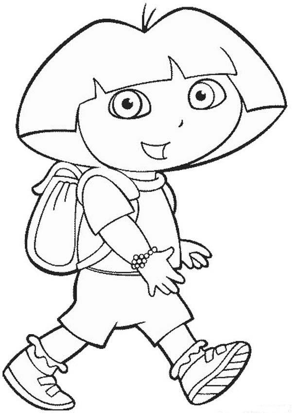 Dora The Explorer Coloring Picture 4