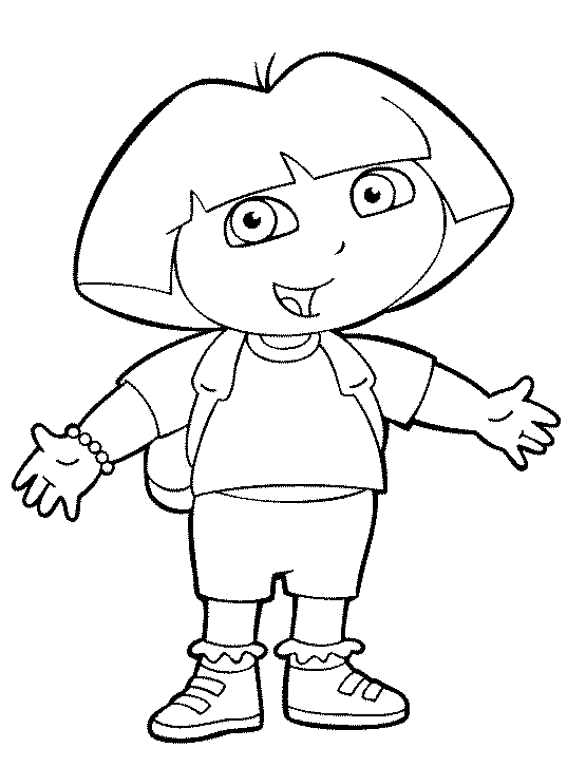 Dora The Explorer Coloring Picture 8