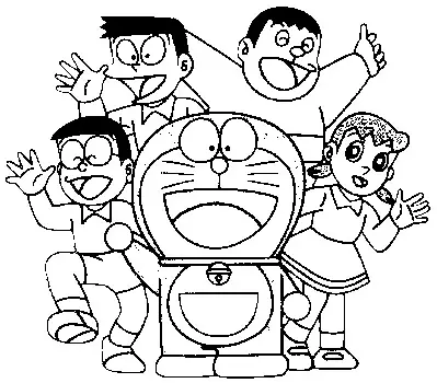 Doraemon Coloring Picture 11