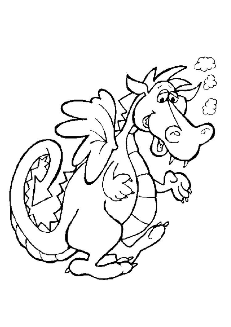 Dragon Coloring Picture 1
