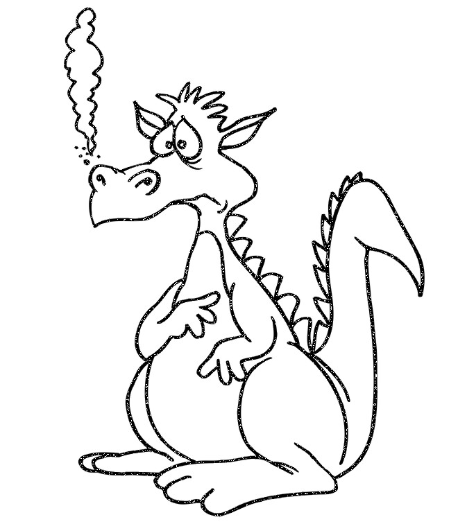 Dragon Coloring Picture 4