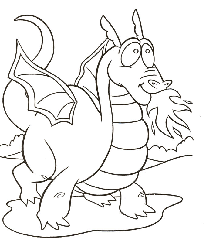 Dragon Coloring Picture 5