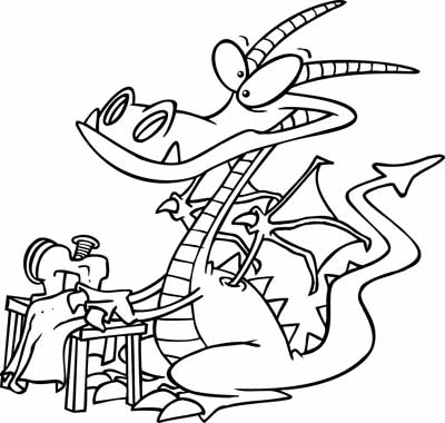 Dragon Coloring Picture 6
