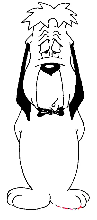 Droopy Coloring Picture 12
