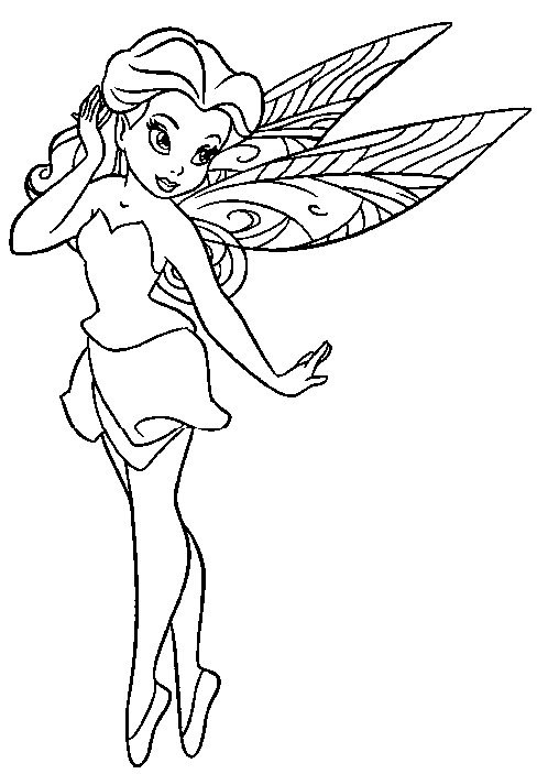 Fairy Coloring Picture 7