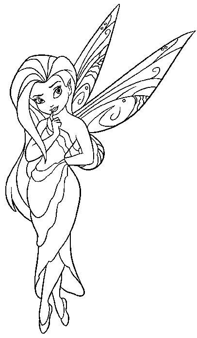 Fairy Coloring Picture 9