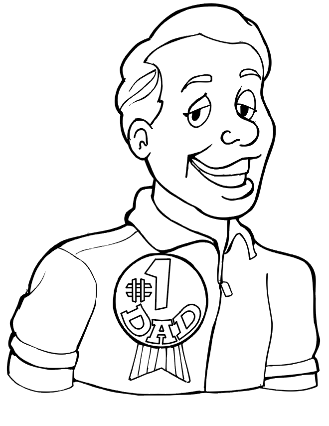 Fathers Day Coloring Picture 10