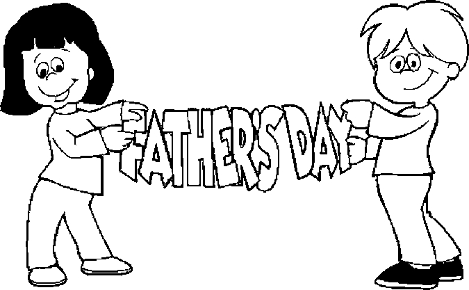 Fathers Day Coloring Picture 12