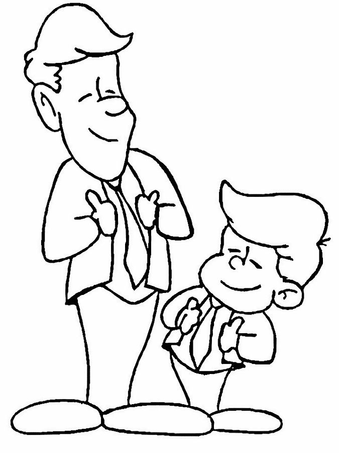 Fathers Day Coloring Picture 3