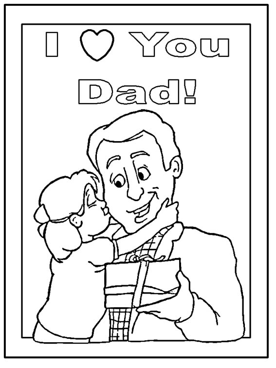 Fathers Day Coloring Picture 5