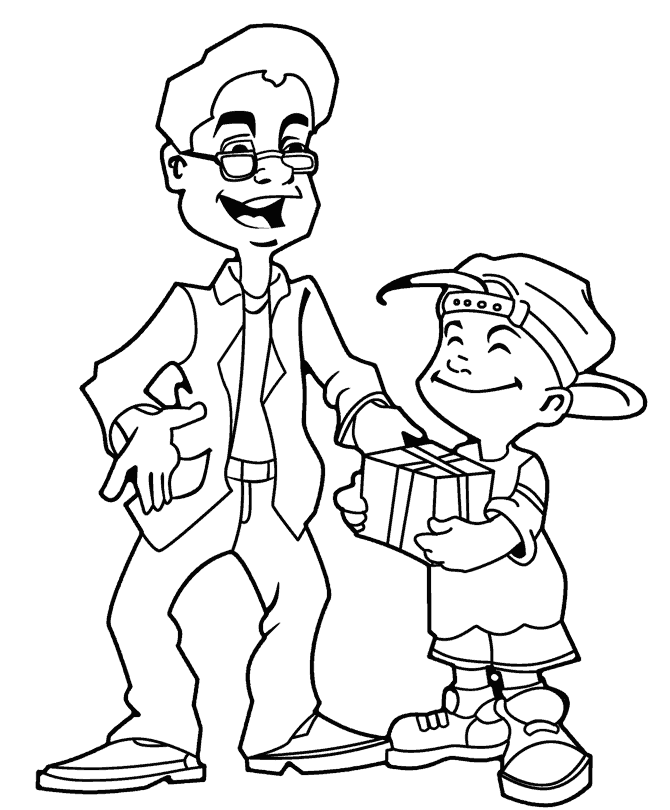 Fathers Day Coloring Picture 7