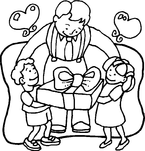 Fathers Day Coloring Picture 8