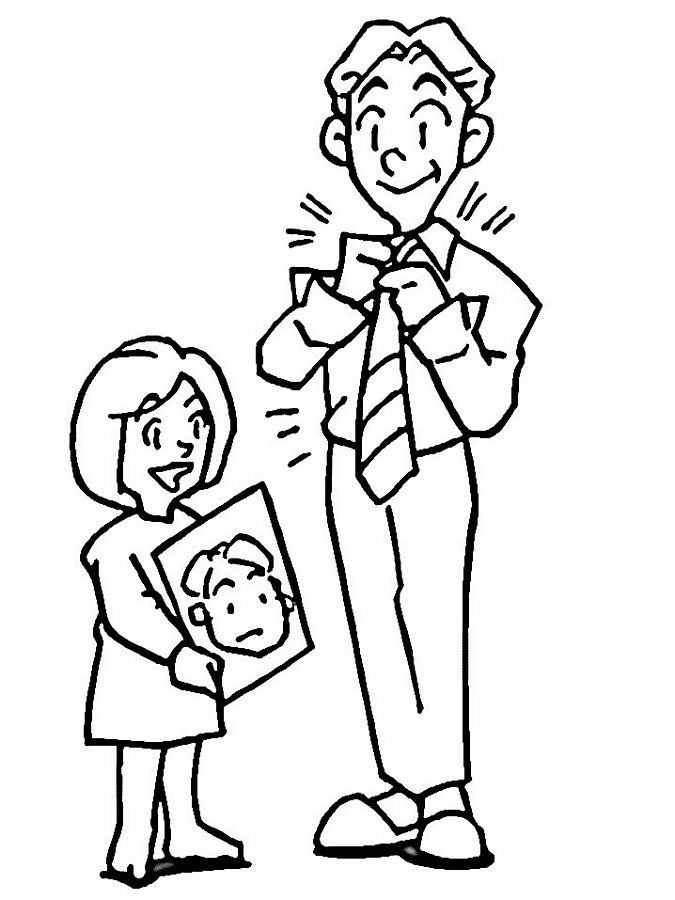 Fathers Day Coloring Picture 9
