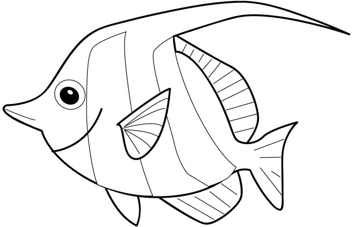 Fish Coloring Picture 1