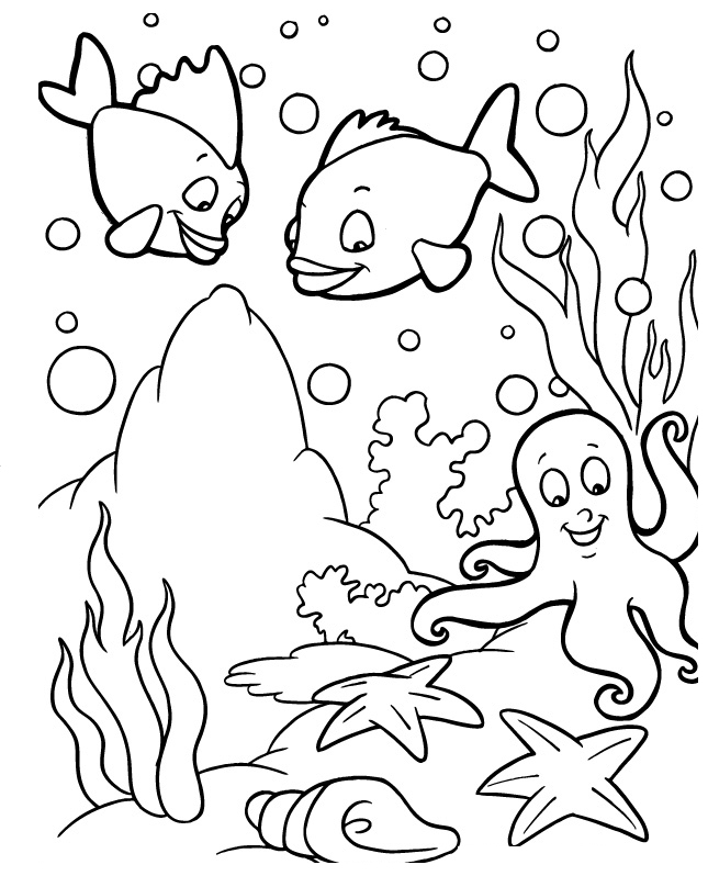 Fish Coloring Picture 6