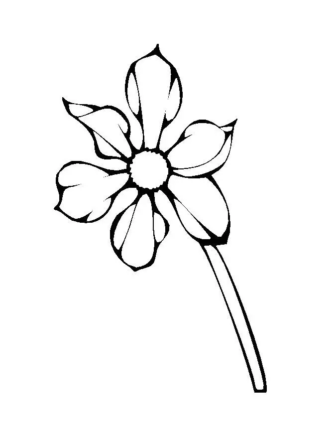 Flower Coloring Picture 11