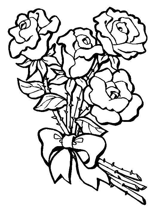 Flower Coloring Picture 6