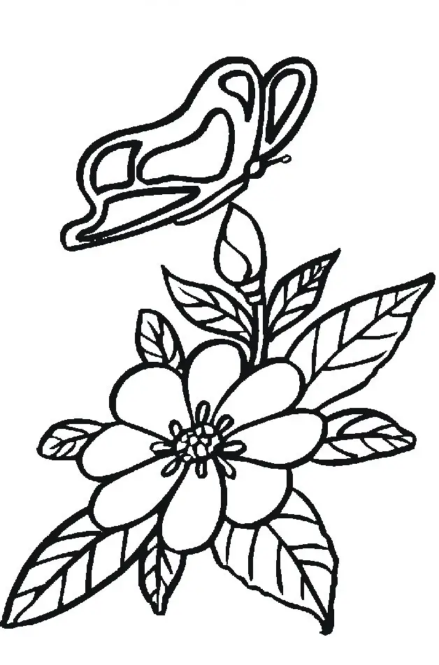 Flower Coloring Picture 7