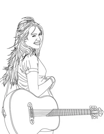 Hannah Montana Coloring Picture 7
