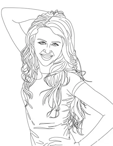 Hannah Montana Coloring Picture 8
