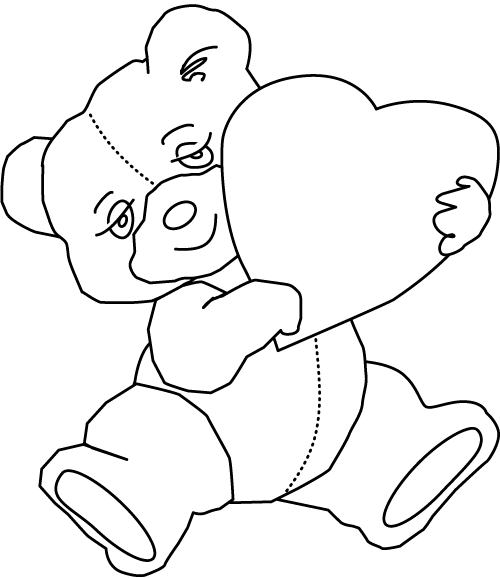 Heart Coloring Picture 1