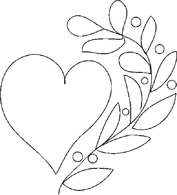 Heart Coloring Picture 3