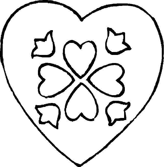 Heart Coloring Picture 5