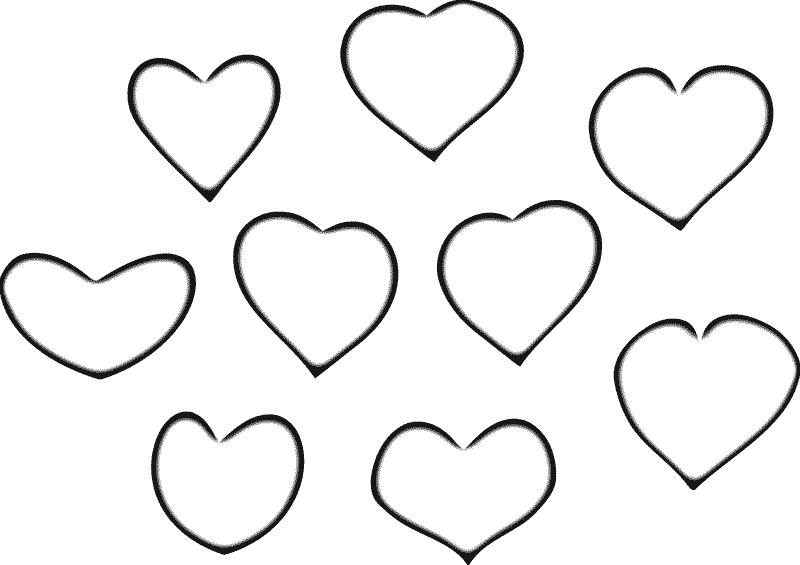 Heart Coloring Picture 6