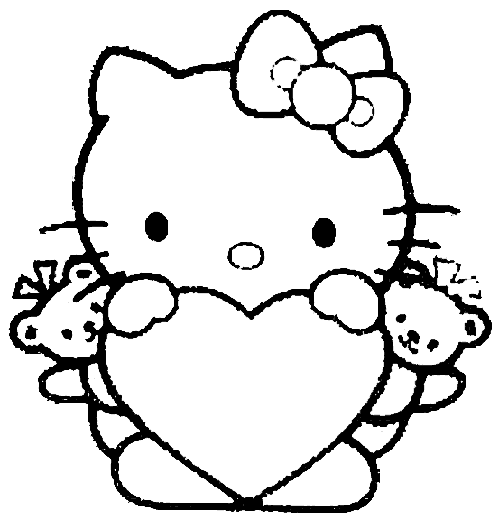 Hello Kitty Coloring Picture 8