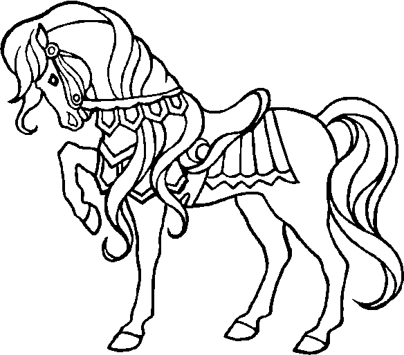 Horse Coloring Picture 1