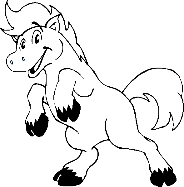 Horse Coloring Picture 11