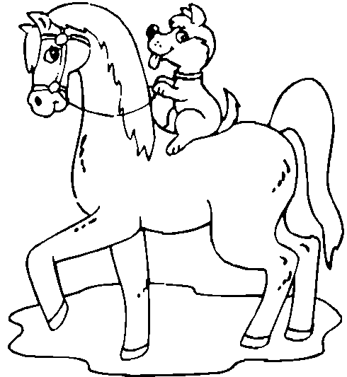 Horse Coloring Picture 5