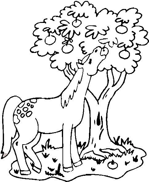 Horse Coloring Picture 6