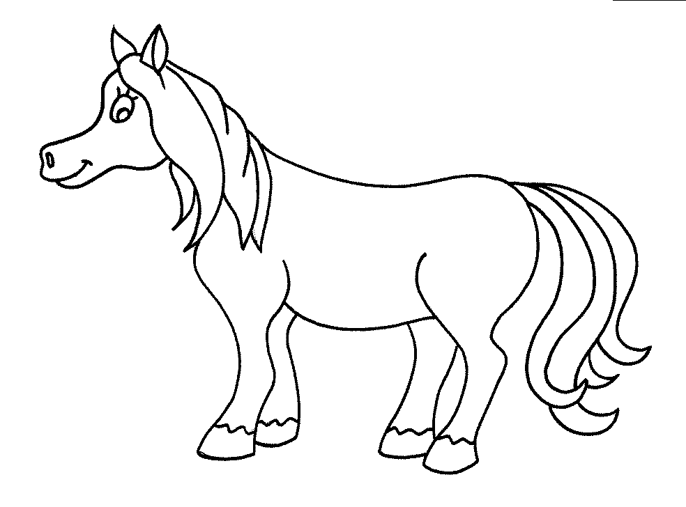 Horse Coloring Picture 9