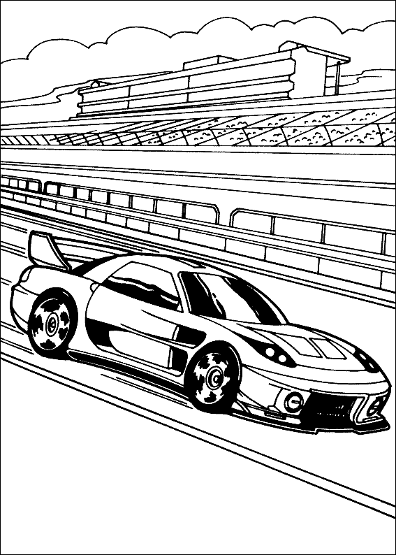 Hot Wheels Coloring Picture 2