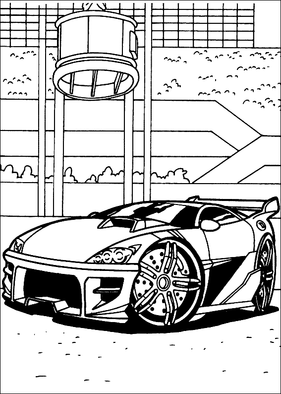 Hot Wheels Coloring Picture 5