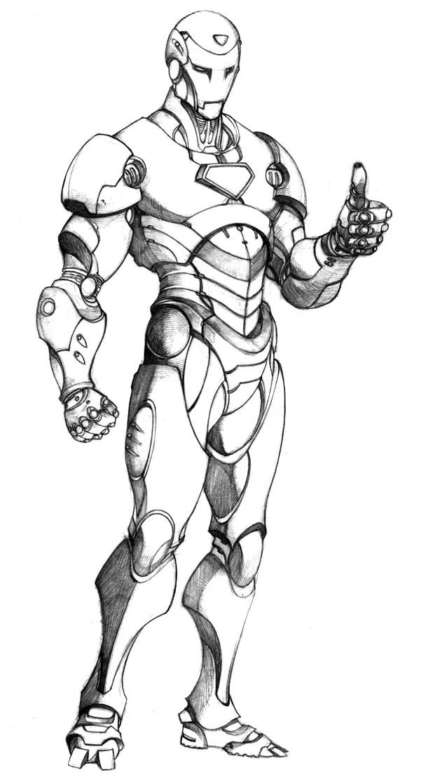 Iron Man Coloring Picture 2